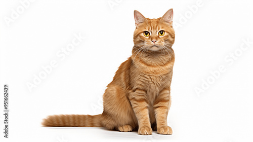 cat isolated on white background