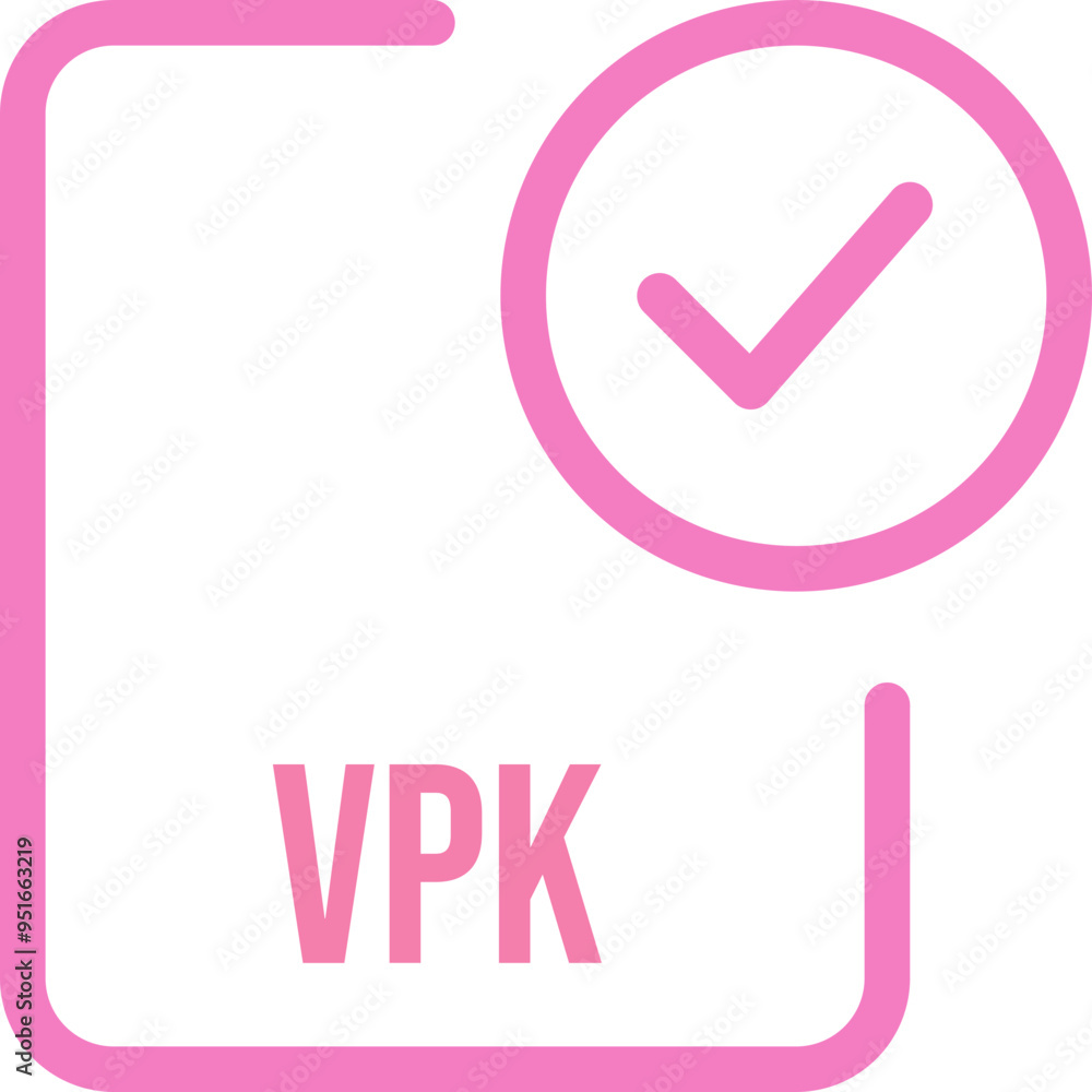 VPK File icon with checked mark VPK File icon with checked mark