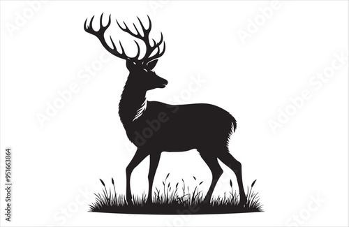 A vector of deer vector design on white background