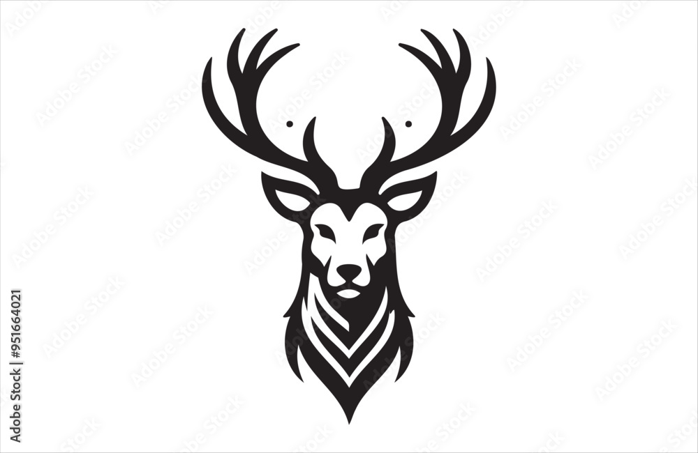 A vector of deer vector design on white background A vector of deer vector design on white background