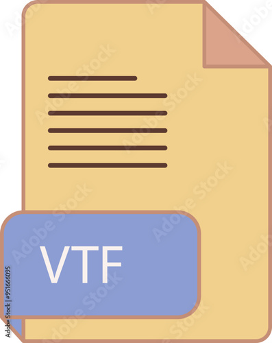 VTF file extension icon rounded lines and crisp corners