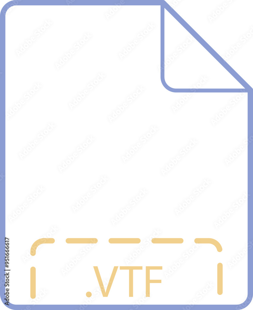 VTF File icon deep rounded outline VTF File icon deep rounded outline