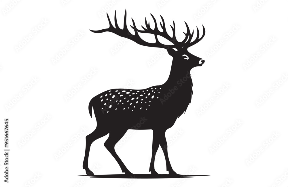 A vector of deer vector design on white background A vector of deer vector design on white background