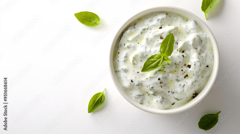 Creamy Basil Dip with Black Pepper Creamy Basil Dip with Black Pepper