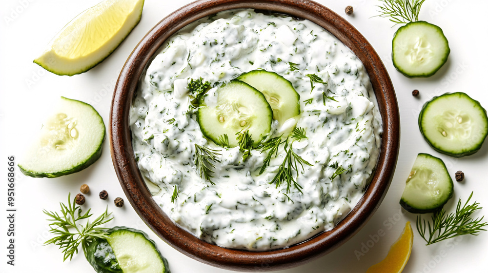Creamy Cucumber and Dill Dip in a Bowl Creamy Cucumber and Dill Dip in a Bowl