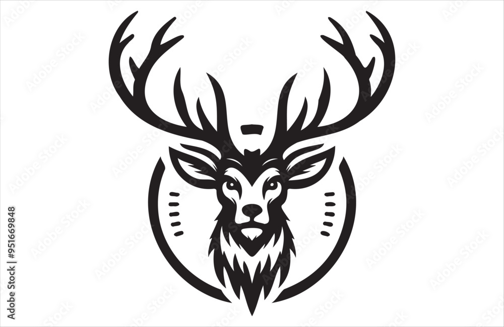 A vector of deer vector design on white background A vector of deer vector design on white background