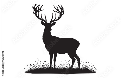 A vector of deer vector design on white background