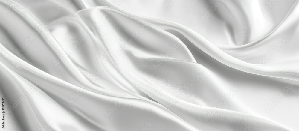 Obraz premium White Silk Fabric Texture