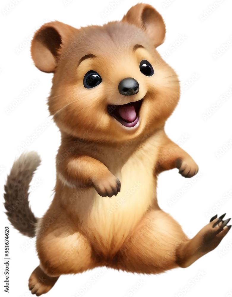 Cute Quokka Cartoon Clipart, Perfect for Kids. Cute Quokka Cartoon Clipart, Perfect for Kids.