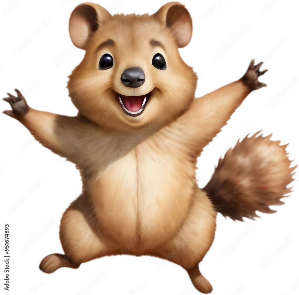 Cute Quokka Cartoon Clipart, Perfect for Kids. Cute Quokka Cartoon Clipart, Perfect for Kids.
