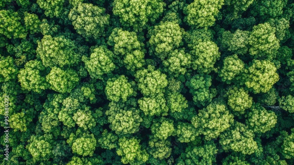 Naklejka premium Sustainability net zero carbon negative forest nature Biodiversity Diversity