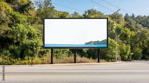 Billboard advertising a tourism campaign in a high-traffic downtown area, destination marketing, traveler engagement