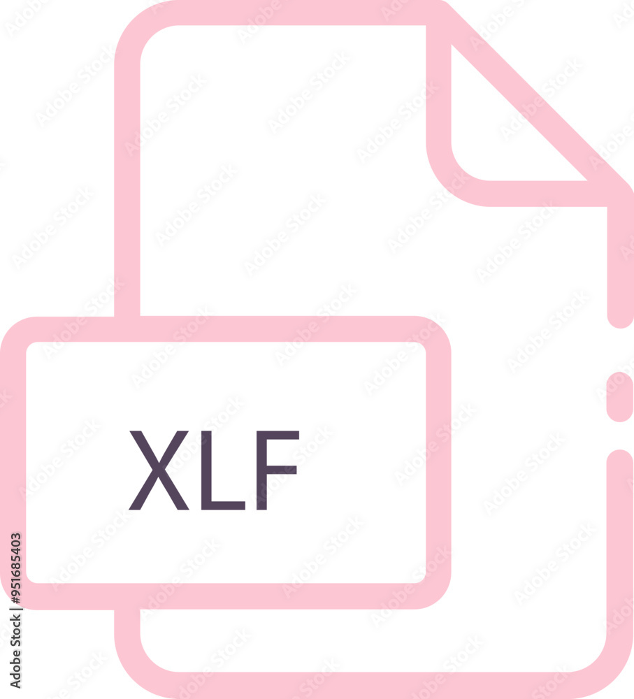 Obraz premium XLF ip file icon