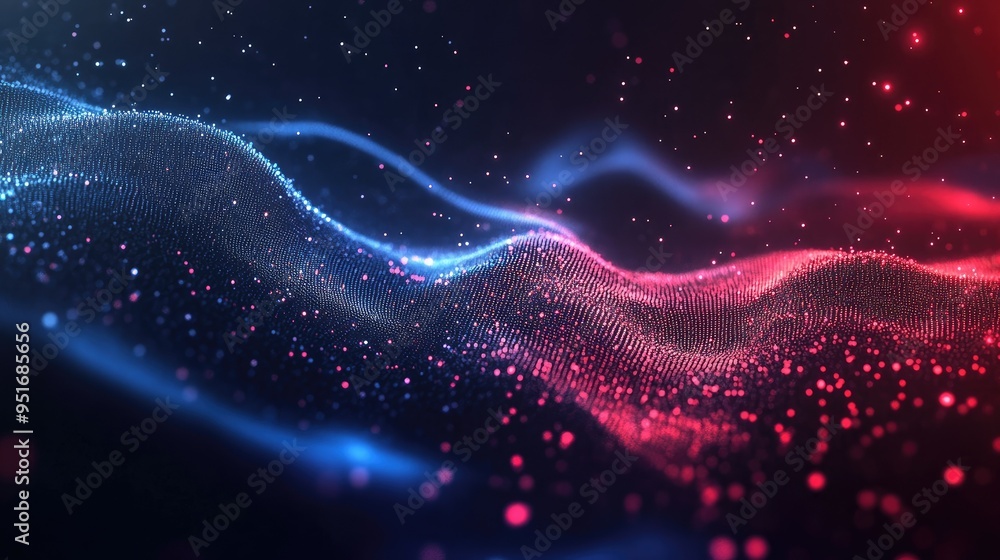 Technology Particle Abstract Background Technology Particle Abstract Background