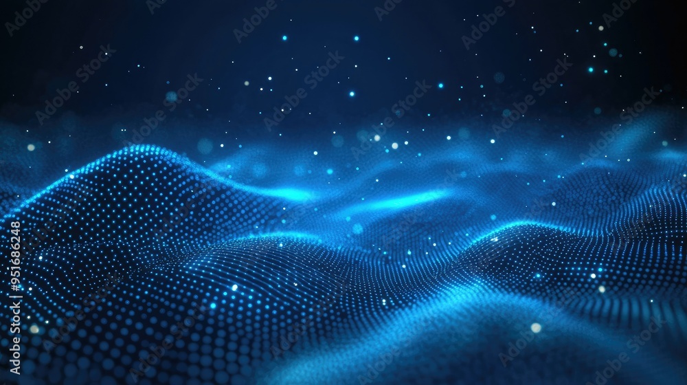 Technology Particle Abstract Background Technology Particle Abstract Background