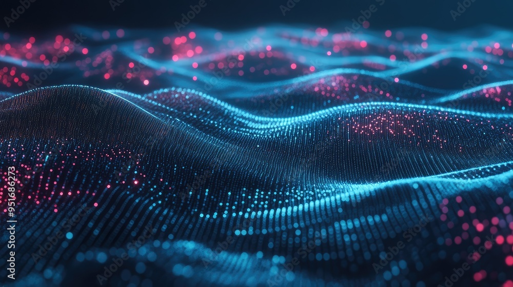 Technology Particle Abstract Background Technology Particle Abstract Background