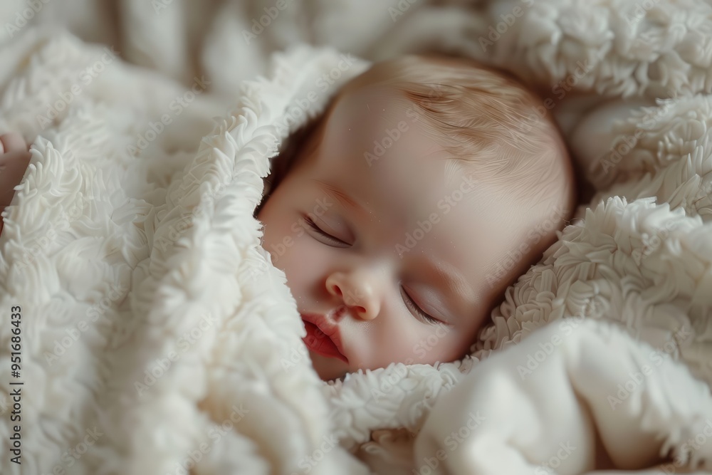 precious sleeping newborn baby wrapped in soft blanket peaceful slumber precious sleeping newborn baby wrapped in soft blanket peaceful slumber