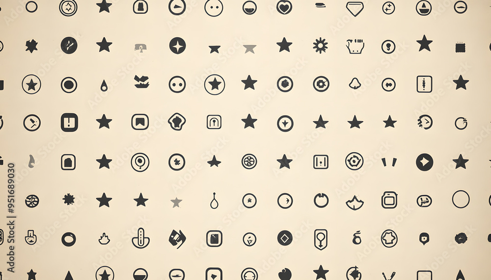 Repeating small icons, like stars, dots, or simple symbols, evenly spaced on a neutral background for a subtle pattern. Repeating small icons, like stars, dots, or simple symbols, evenly spaced on a neutral background for a subtle pattern.