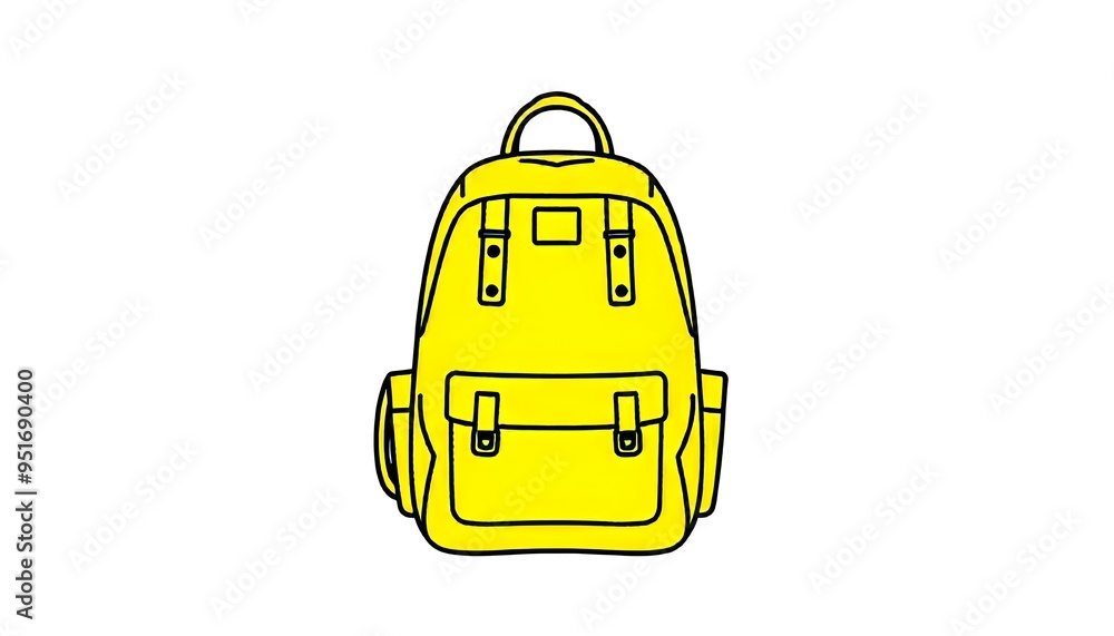 Rucksack icon drawing clipart isolated on a white background Rucksack icon drawing clipart isolated on a white background