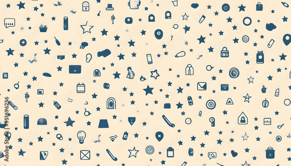 Repeating small icons, like stars, dots, or simple symbols, evenly spaced on a neutral background for a subtle pattern. Repeating small icons, like stars, dots, or simple symbols, evenly spaced on a neutral background for a subtle pattern.