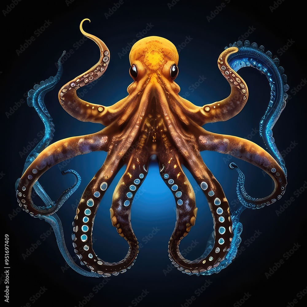 A fiery Blueringed octopus with outstretched wings, made of dancing flames, flying through a black void, with sparks trailing behind it. A fiery Blueringed octopus with outstretched wings, made of dancing flames, flying through a black void, with sparks trailing behind it.