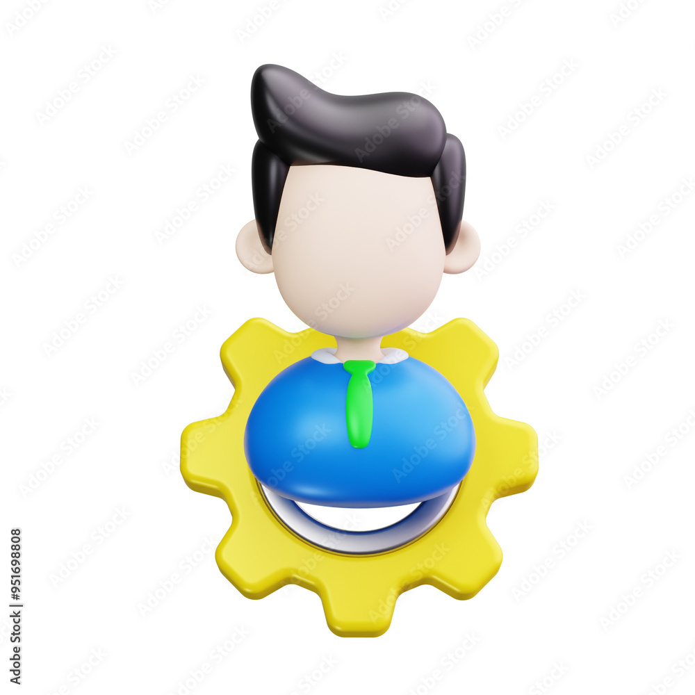 Fototapeta premium machinery 3d render icons