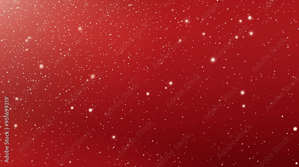 Snowflakes falling on a red background Snowflakes falling on a red background