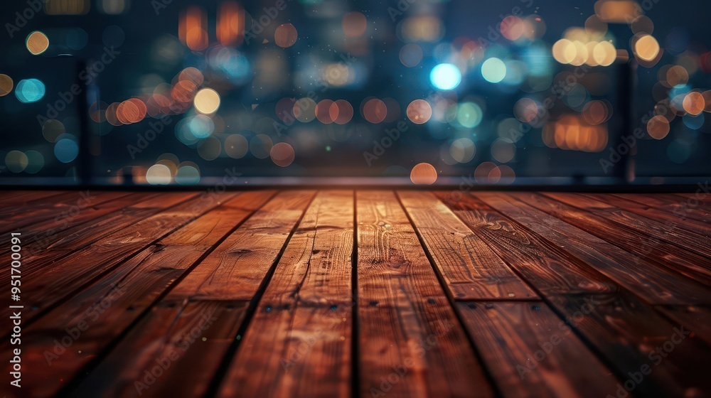 rich wooden floor warm tones and grain visible soft focus city lights in background elegant minimalist composition sense of urban sophistication and natural warmth rich wooden floor warm tones and grain visible soft focus city lights in background elegant minimalist composition sense of urban sophistication and natural warmth