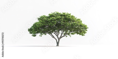 Fototapeta Naklejka Na Ścianę i Meble -  Isolated Pau Brasil Tree on a white background