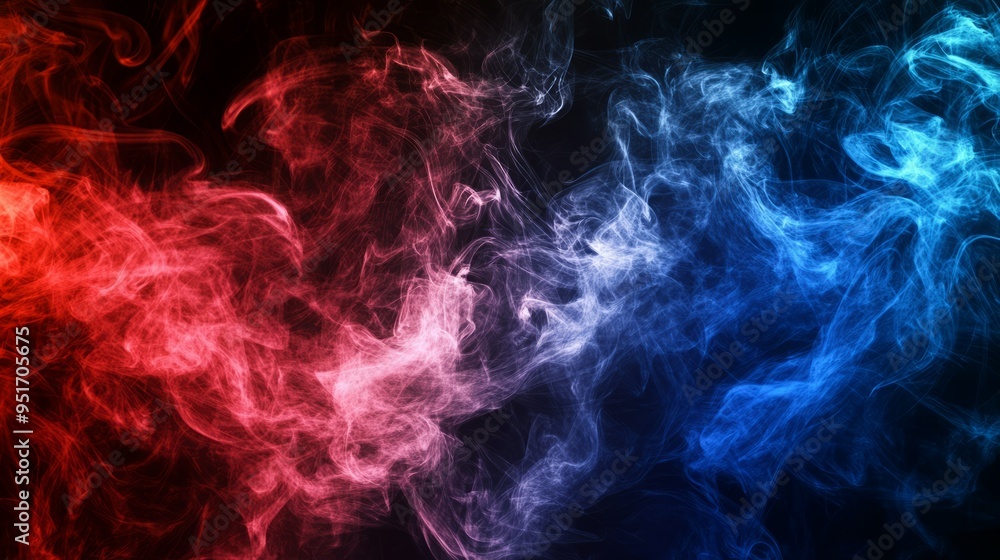 Abstract background with red and blue smoke. Abstract background with red and blue smoke.