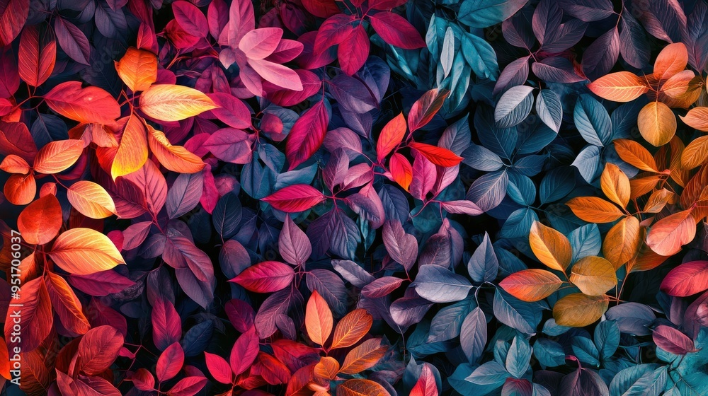 Vibrant leafy abstract in captivating Vibrant leafy abstract in captivating