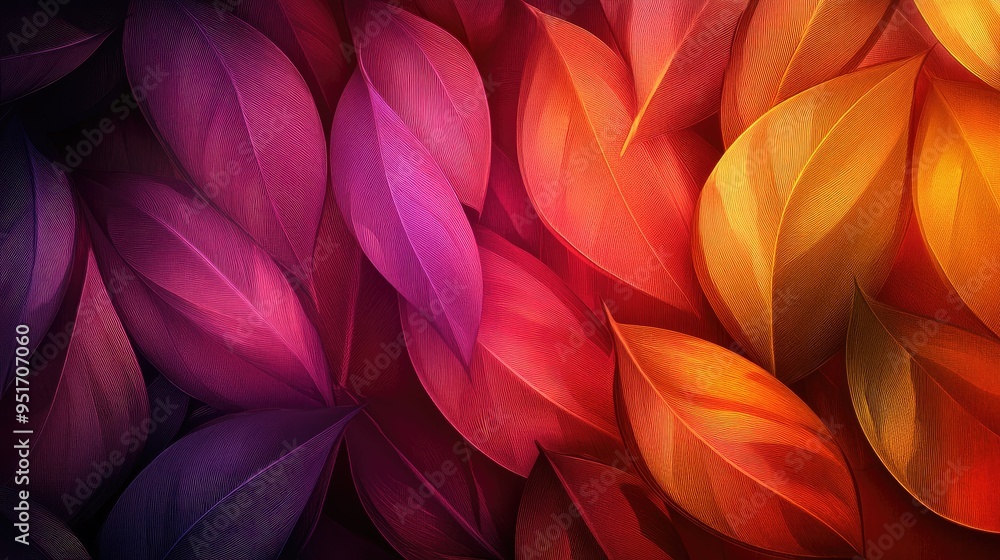 Vibrant leafy abstract in captivating Vibrant leafy abstract in captivating