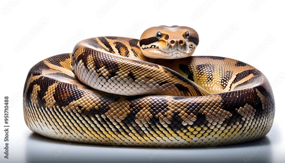 A Python on a white background A Python on a white background