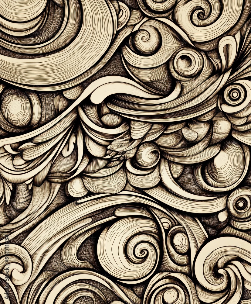 Abstract swirling patterns in earthy tones create a dynamic visual texture. Abstract swirling patterns in earthy tones create a dynamic visual texture.