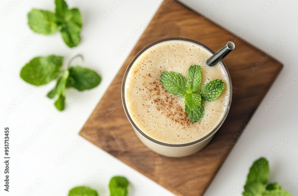 Delicious Smoothie with Mint and Cinnamon Delicious Smoothie with Mint and Cinnamon