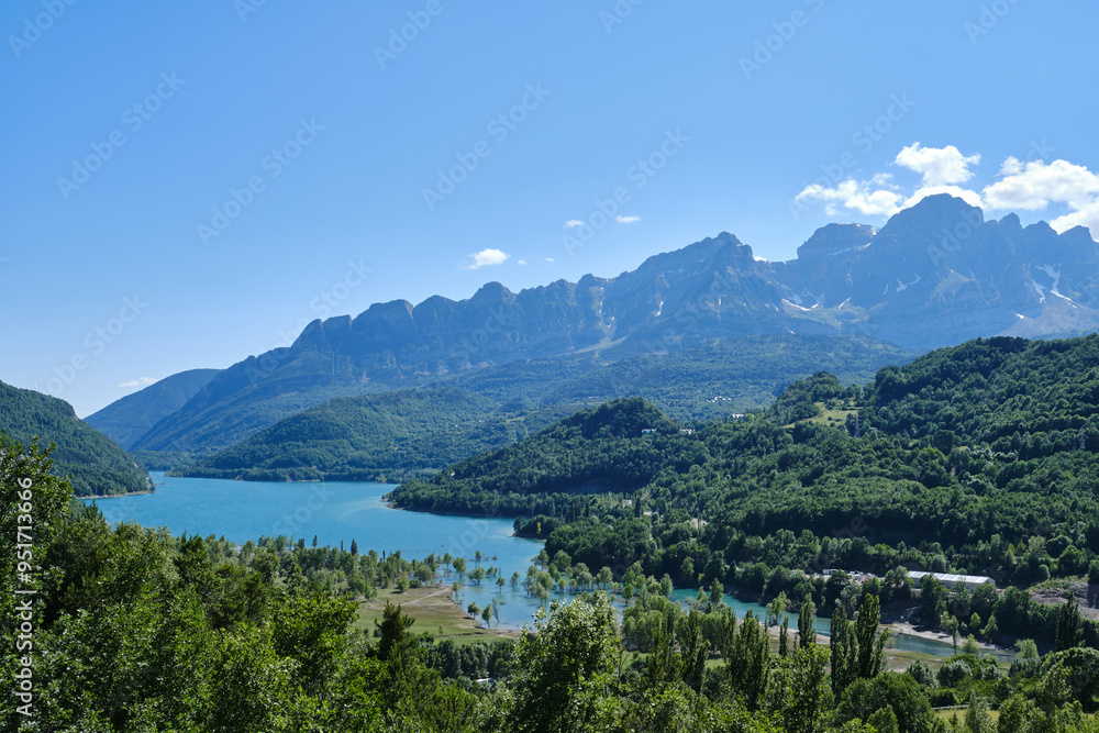 Bubal reservoir in the Valle de Tena, province of Huesca, Aragon, Spain Bubal reservoir in the Valle de Tena, province of Huesca, Aragon, Spain