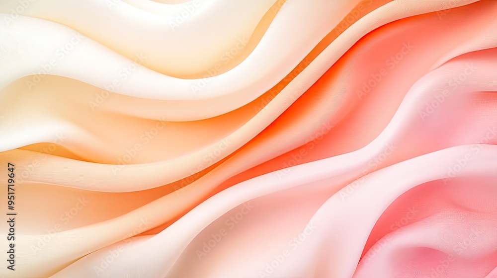 Elegant fabric waves in soft pastel colors create a serene and calming visual, perfect for backgrounds and artistic designs. Elegant fabric waves in soft pastel colors create a serene and calming visual, perfect for backgrounds and artistic designs.