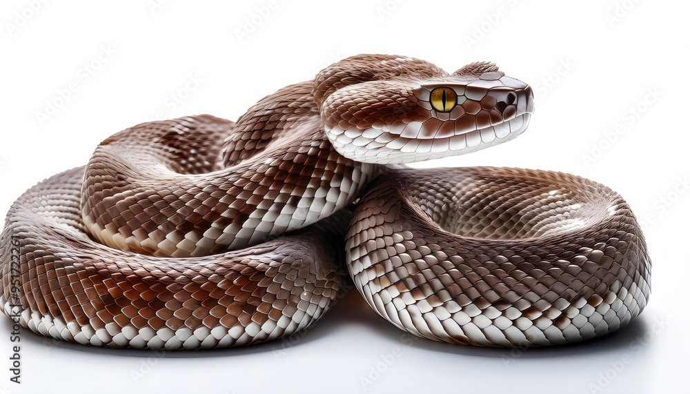 Fototapeta premium A Viper on a white background.