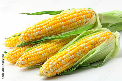 Wallpaper Mural corn isolated on white background Torontodigital.ca