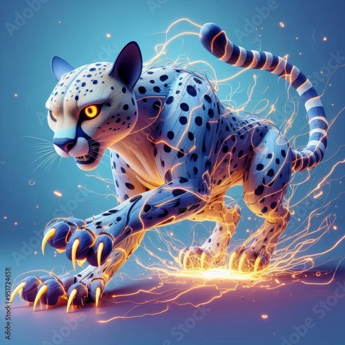 lightning cheetah photo