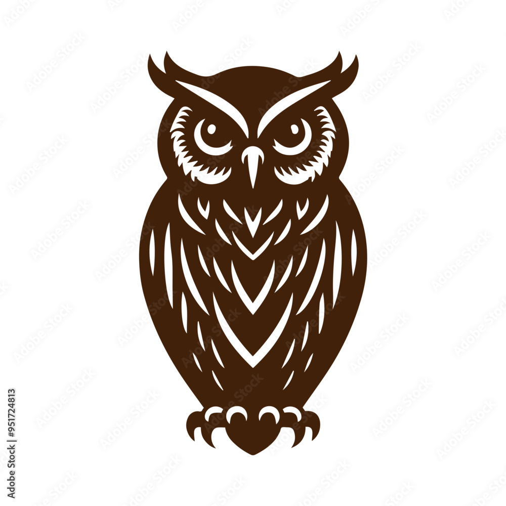 owl illustration vector flat design owl illustration vector flat design