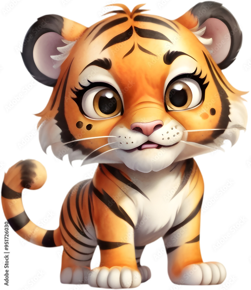 Adorable Tiger Cartoon Clipart for Kids and Crafts. Adorable Tiger Cartoon Clipart for Kids and Crafts.