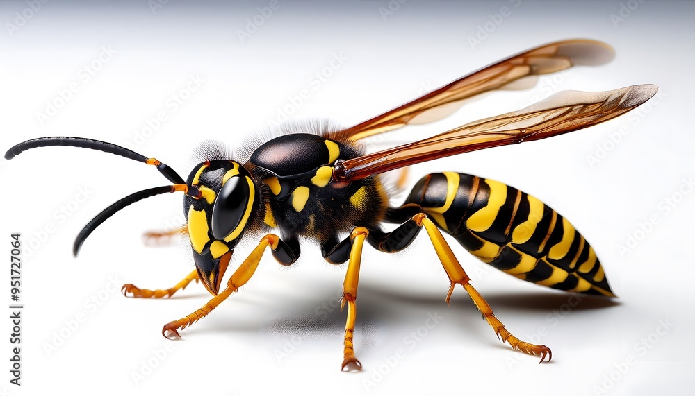 A Wasp on a white background A Wasp on a white background
