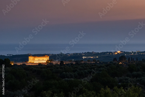 sunset over valley of the temples