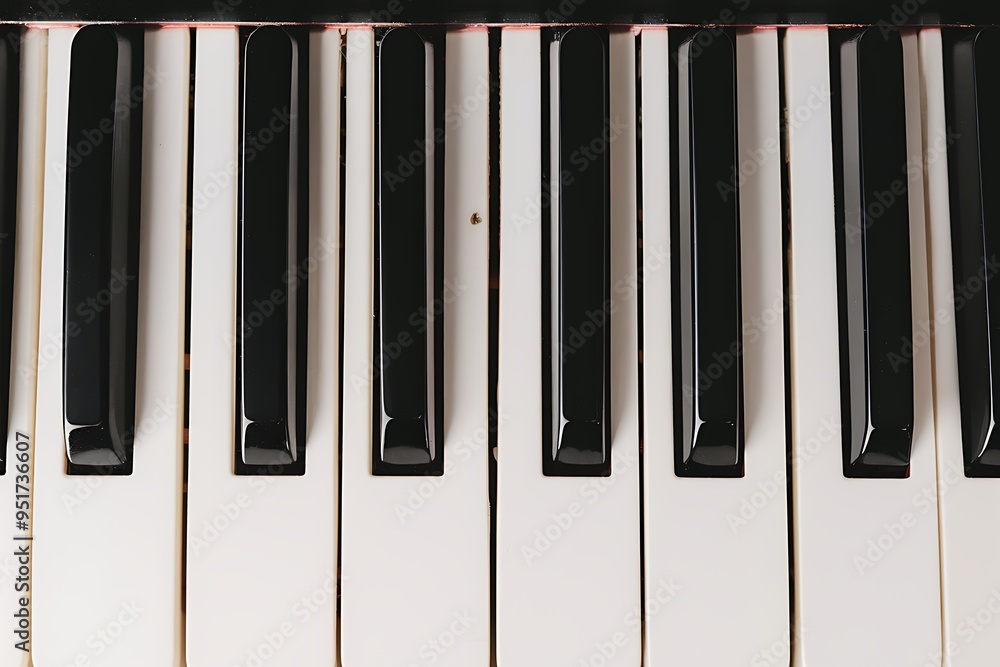 Naklejka premium piano keys background