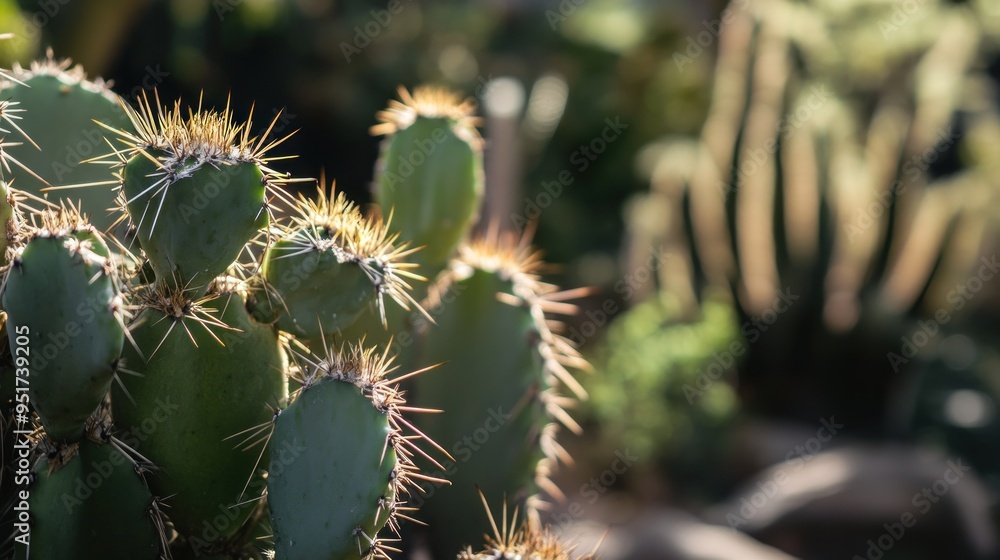 Close-up of a Cactus in the Sunlight Close-up of a Cactus in the Sunlight