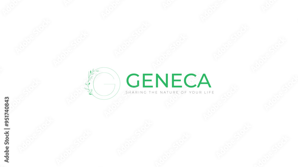 Minimalist G Logo with Leaf Design - Line Art Vector Minimalist G Logo with Leaf Design - Line Art Vector