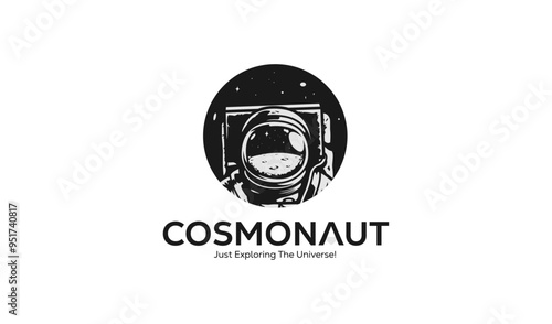 Cosmonaut Mascot Logo – Vector Illustration