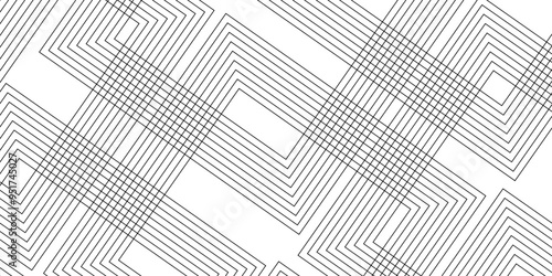 Abstract background with black lines and white background design Geometric design with dynamic on white background in concept, wave. rectangle and triangle lines and shapes design	