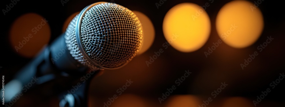 Microphone in Spotlight Microphone in Spotlight